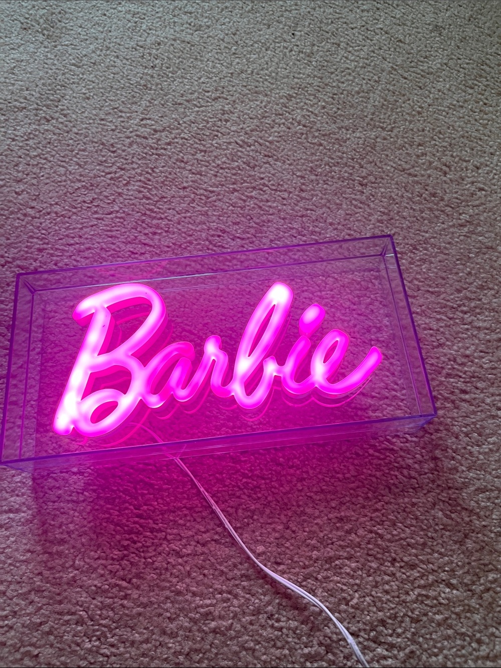 Barbie Pink Script Neon Sign